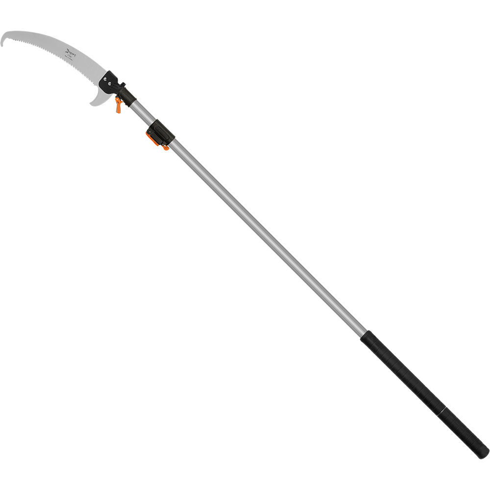 Zenport ZL795K Telescopic Pole Saw with Pole, Extends 14.5-Feet, Silver