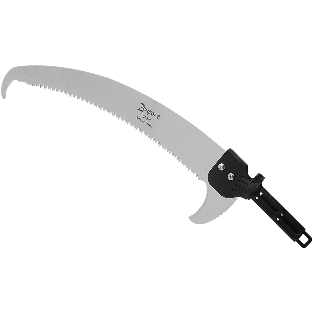 Zenport ZL795K Telescopic Pole Saw with Pole, Extends 14.5-Feet, Silver