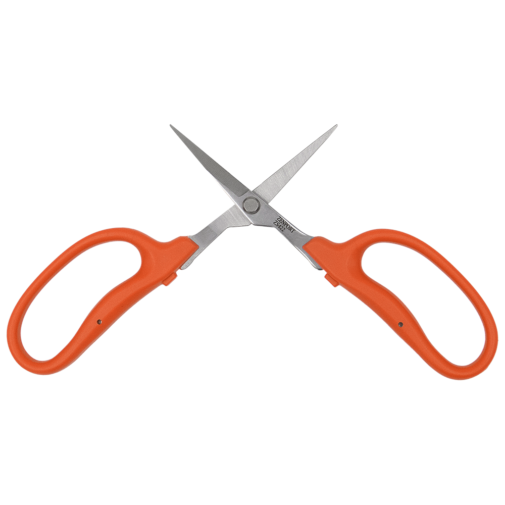 Tijeras MasaMasa de hoja recta Zenport ZS422, color naranja, hojas de acero inoxidable de 1,4 pulgadas, color naranja